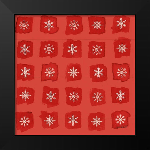 Modern Farmhouse Pattern VIIIC Christmas Black Modern Wood Framed Art Print by Tavoletti, Anne