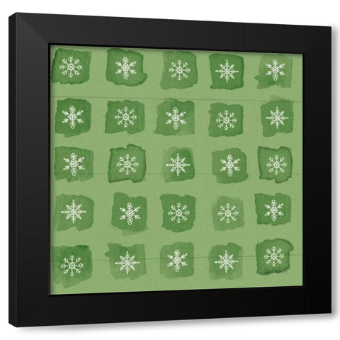 Modern Farmhouse Pattern VIIID Christmas Black Modern Wood Framed Art Print with Double Matting by Tavoletti, Anne