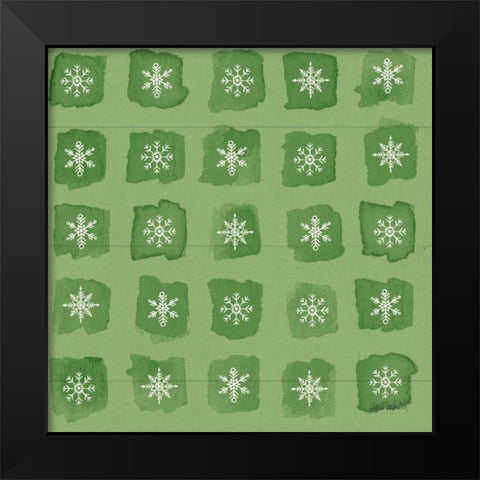 Modern Farmhouse Pattern VIIID Christmas Black Modern Wood Framed Art Print by Tavoletti, Anne