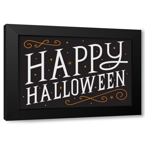 Festive Fright I Black Modern Wood Framed Art Print by Mullan, Michael