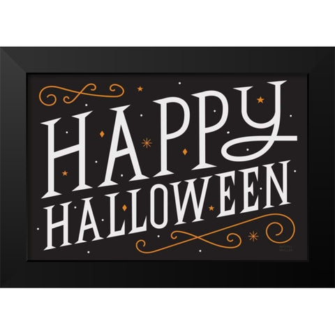 Festive Fright I Black Modern Wood Framed Art Print by Mullan, Michael