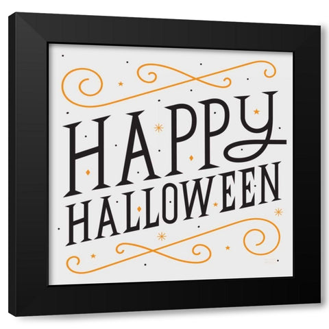 Festive Fright II Black Modern Wood Framed Art Print with Double Matting by Mullan, Michael