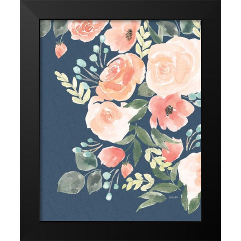 Blooming Delight II Sage Black Modern Wood Framed Art Print by Jackson, Jenaya