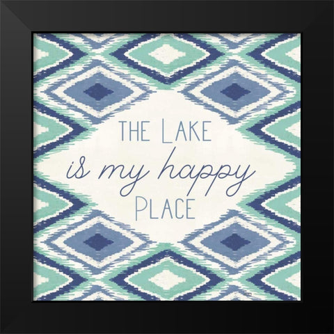 Otomi Lake XII Black Modern Wood Framed Art Print by Charron, Veronique