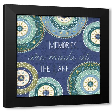 Otomi Lake XV Black Modern Wood Framed Art Print by Charron, Veronique