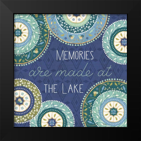 Otomi Lake XV Black Modern Wood Framed Art Print by Charron, Veronique
