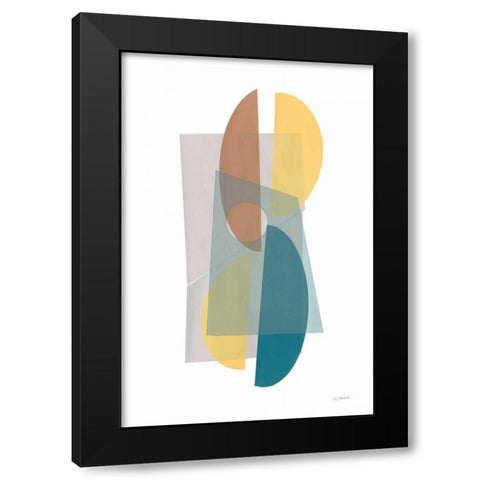 Transparent Black Modern Wood Framed Art Print with Double Matting by Schick, Mike