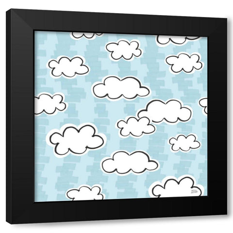 Wild About You Pattern II Black Modern Wood Framed Art Print with Double Matting by Averinos, Melissa