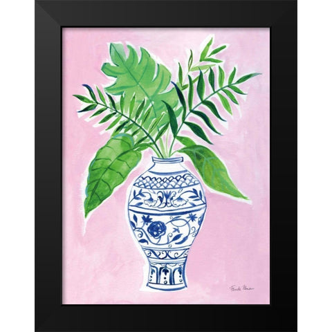 Elegant Chinoiserie I Black Modern Wood Framed Art Print by Zaman, Farida