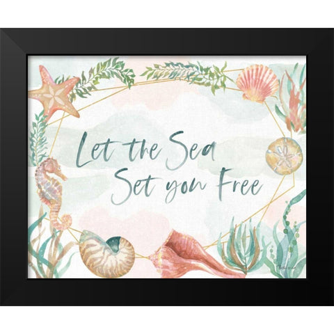 Watercolor Coast I v2 Black Modern Wood Framed Art Print by Grove, Beth