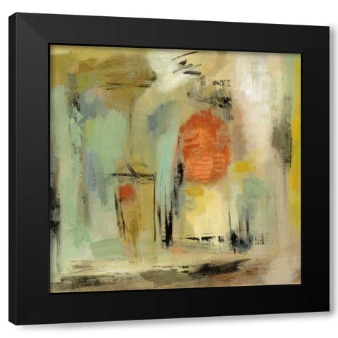 Kyoto Street Black Modern Wood Framed Art Print by Vassileva, Silvia