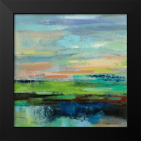 Delmar Sunset II Black Modern Wood Framed Art Print by Vassileva, Silvia