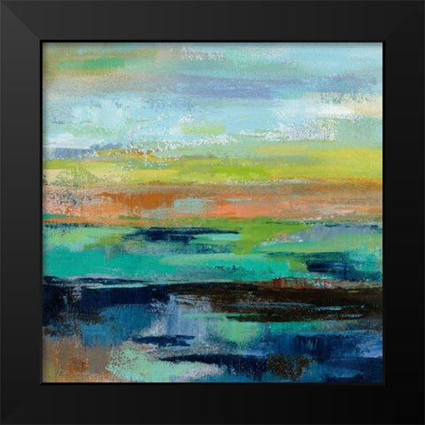 Delmar Sunset III Black Modern Wood Framed Art Print by Vassileva, Silvia