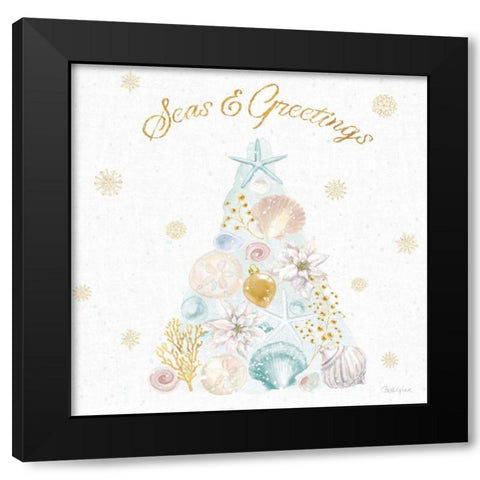 Winter Coast V Black Modern Wood Framed Art Print by Grove, Beth