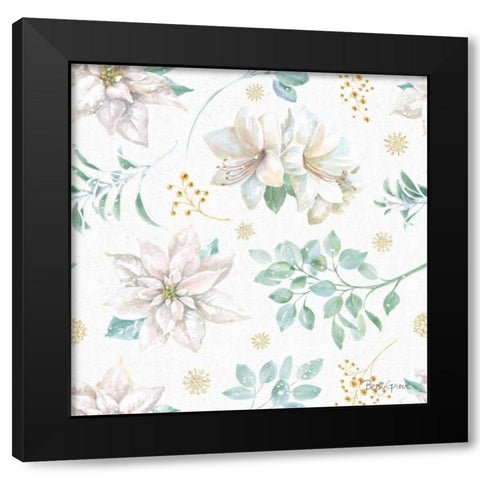 Winter Coast Pattern IA Black Modern Wood Framed Art Print by Grove, Beth