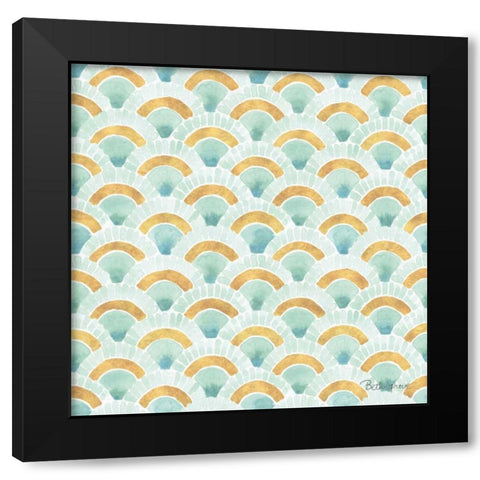 Winter Coast Pattern IIA Black Modern Wood Framed Art Print by Grove, Beth