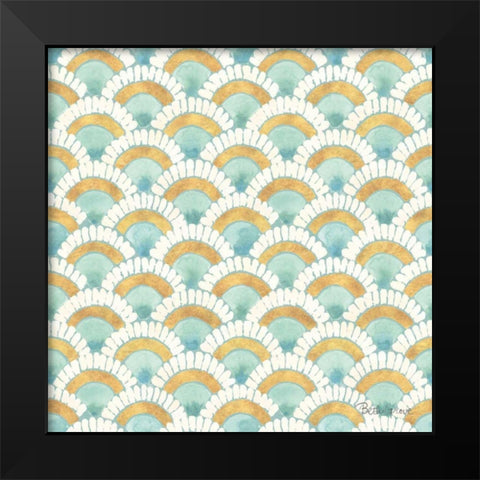 Winter Coast Pattern IIB Black Modern Wood Framed Art Print by Grove, Beth