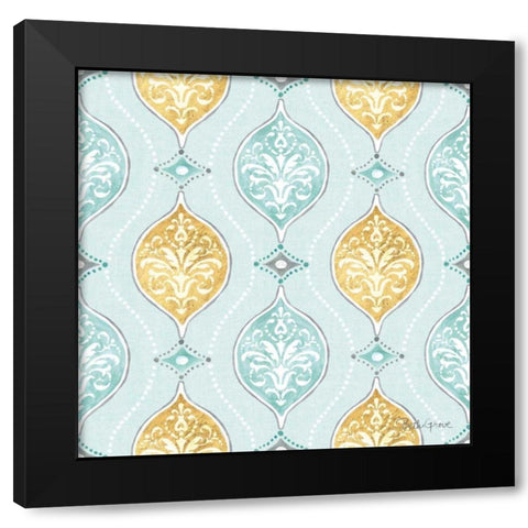 Winter Coast Pattern VIB Black Modern Wood Framed Art Print with Double Matting by Grove, Beth