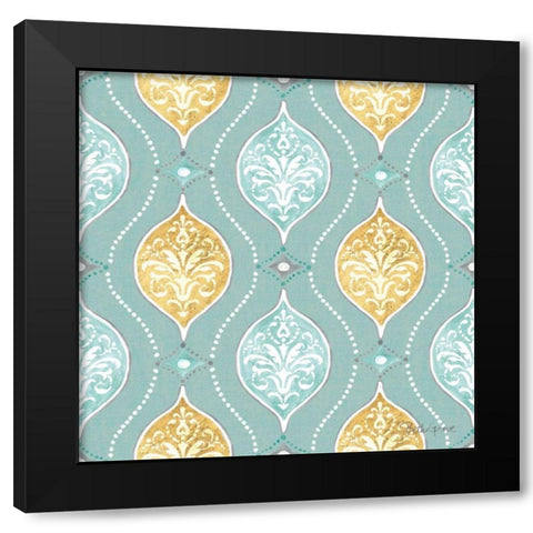 Winter Coast Pattern VIC Black Modern Wood Framed Art Print with Double Matting by Grove, Beth