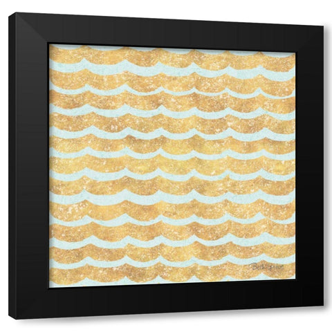 Winter Coast Pattern VIIB Black Modern Wood Framed Art Print with Double Matting by Grove, Beth