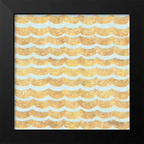 Winter Coast Pattern VIIB Black Modern Wood Framed Art Print by Grove, Beth