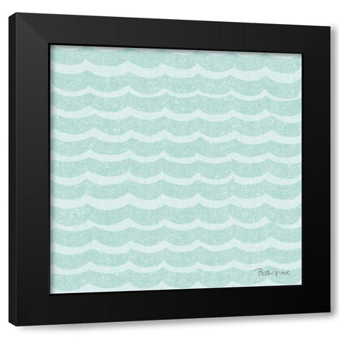 Winter Coast Pattern VIIC Black Modern Wood Framed Art Print with Double Matting by Grove, Beth