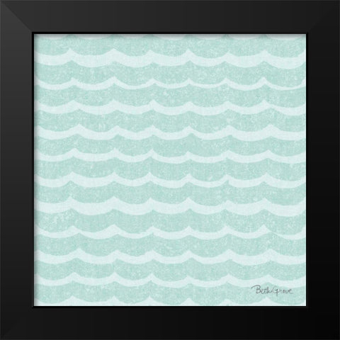 Winter Coast Pattern VIIC Black Modern Wood Framed Art Print by Grove, Beth