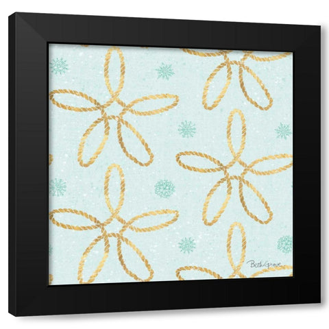 Winter Coast Pattern VIIIC Black Modern Wood Framed Art Print by Grove, Beth