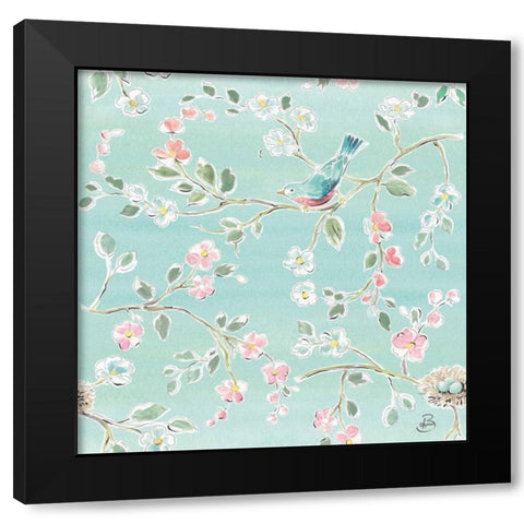 Springtime Pattern IB Black Modern Wood Framed Art Print by Brissonnet, Daphne