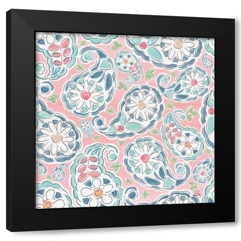 Springtime Pattern IIC Black Modern Wood Framed Art Print by Brissonnet, Daphne