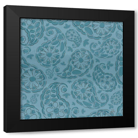 Springtime Pattern IIG Black Modern Wood Framed Art Print by Brissonnet, Daphne