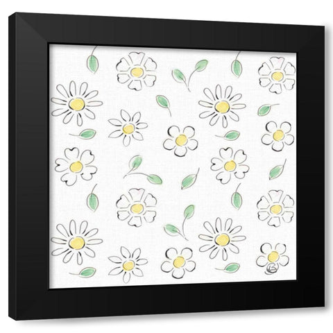 Springtime Pattern VIIA Black Modern Wood Framed Art Print by Brissonnet, Daphne