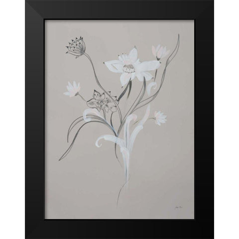 Whisper I Black Modern Wood Framed Art Print by Davis, Joan E.