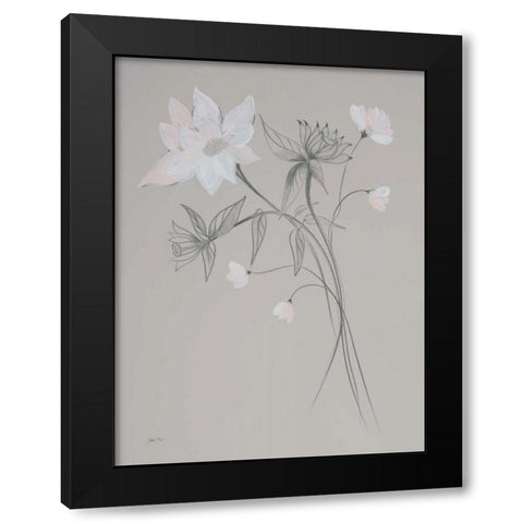 Whisper II Black Modern Wood Framed Art Print by Davis, Joan E.