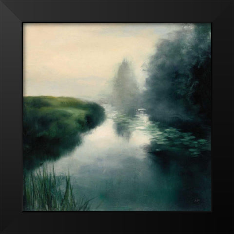 Twilight Fog Neutral Black Modern Wood Framed Art Print by Purinton, Julia