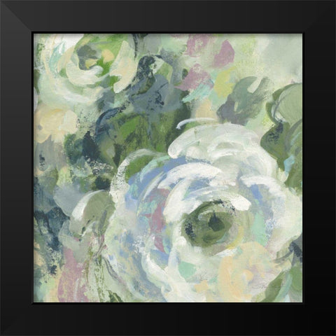 Sage and Lavender Peonies III Light Black Modern Wood Framed Art Print by Vassileva, Silvia