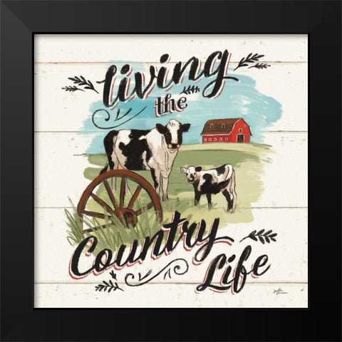 Farm Life II Country Black Modern Wood Framed Art Print by Penner, Janelle