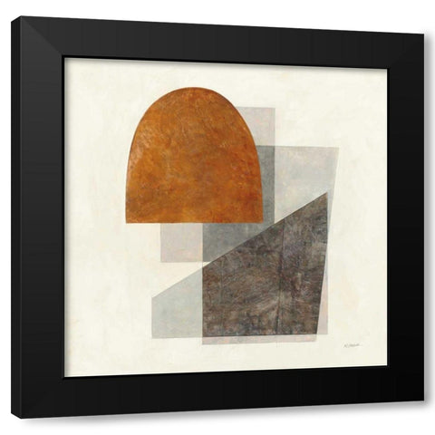 Quintet I Black Modern Wood Framed Art Print with Double Matting by Schick, Mike