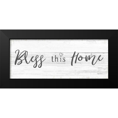 Life at Home X Shiplap Black Modern Wood Framed Art Print by Tillmon, Avery