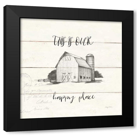 Life at Home IV Shiplap Black Modern Wood Framed Art Print by Tillmon, Avery