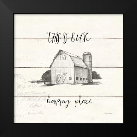 Life at Home IV Shiplap Black Modern Wood Framed Art Print by Tillmon, Avery