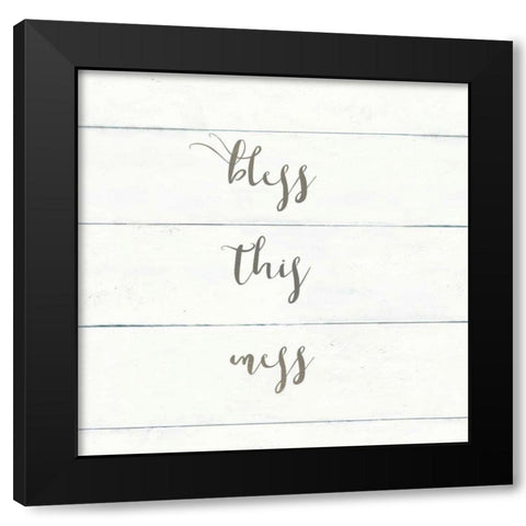 Home Sweet Home II Shiplap Black Modern Wood Framed Art Print with Double Matting by Wild Apple Portfolio