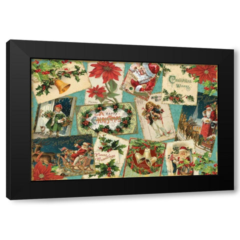 Nostalgic Holiday I Black Modern Wood Framed Art Print by Pertiet, Katie