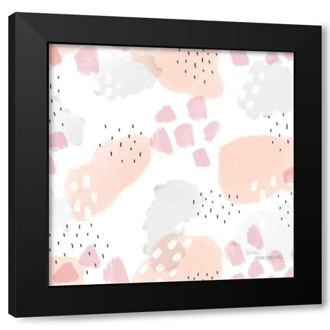Sweet Paris Pattern III Black Modern Wood Framed Art Print by Marshall, Laura