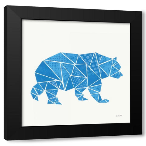 Geometric Animal I Black Modern Wood Framed Art Print with Double Matting by Prahl, Courtney