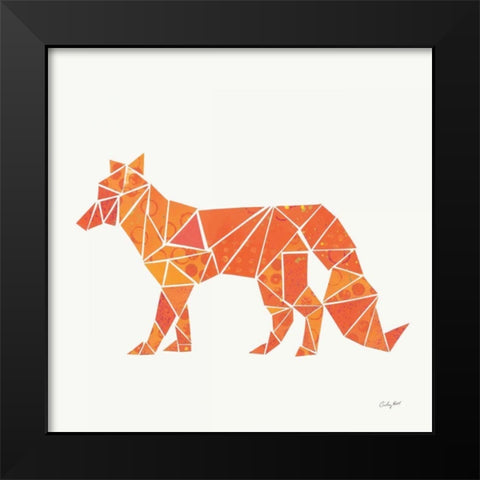 Geometric Animal II Black Modern Wood Framed Art Print by Prahl, Courtney