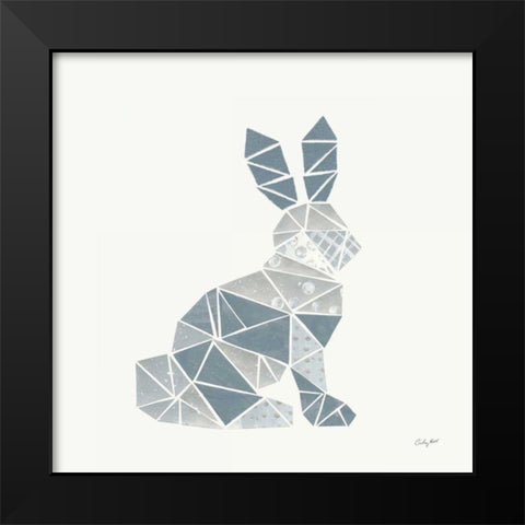 Geometric Animal III Black Modern Wood Framed Art Print by Prahl, Courtney