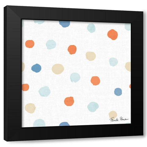 Whale Tale Pattern IIA Black Modern Wood Framed Art Print with Double Matting by Zaman, Farida