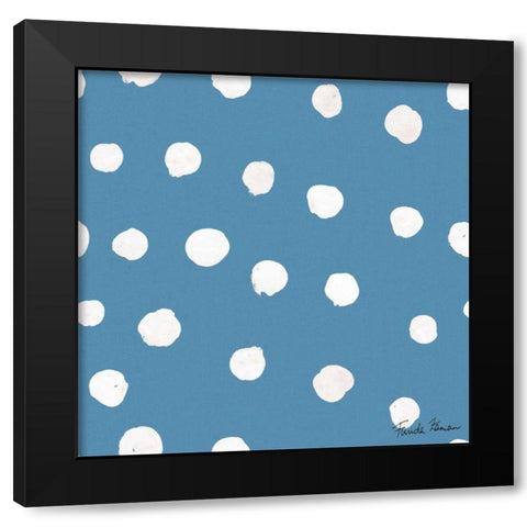 Whale Tale Pattern IIC Black Modern Wood Framed Art Print with Double Matting by Zaman, Farida