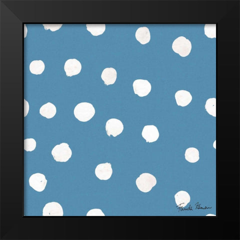 Whale Tale Pattern IIC Black Modern Wood Framed Art Print by Zaman, Farida